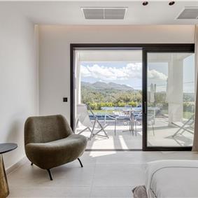 5 bedroom luxury seaside villa with indoor & outdoor pool, near Acharavi, sleeps 10